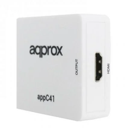 Approx Adaptador RCA a HDMI APPC41 Blanco